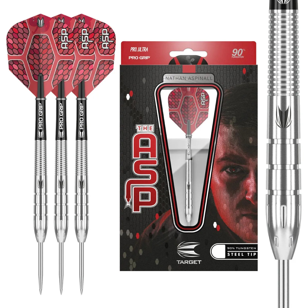 Target Darts Nathan Aspinall Gen 1 90% Tungsten Steel Tip Darts