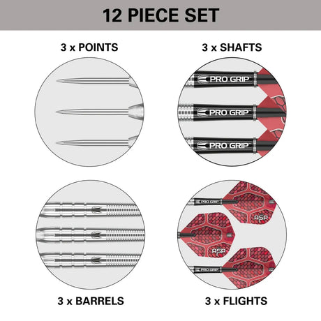 Target Darts Nathan Aspinall Gen 1 90% Tungsten Steel Tip Darts