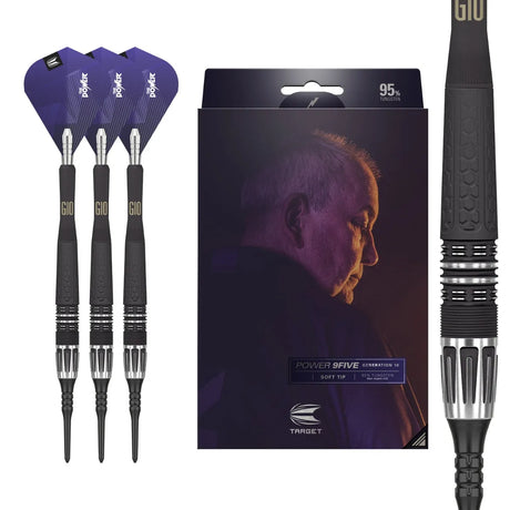 Target Darts Phil Taylor Power 9Five Gen 10 95% Tungsten Soft Tip Darts