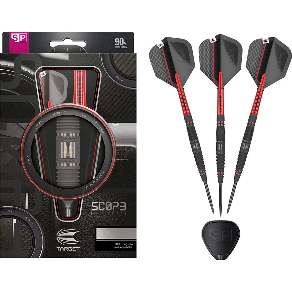 Target Darts Scope SP04 90% Tungsten Steel Tip Darts
