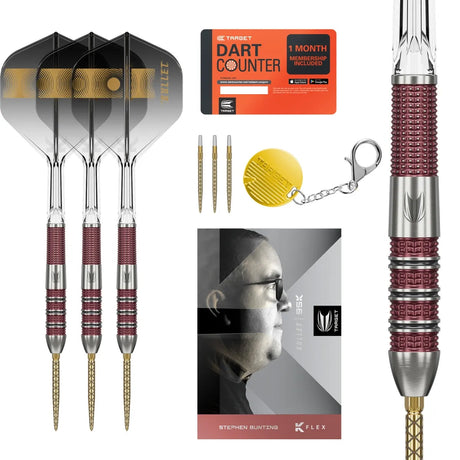 Target Darts Stephen Bunting 95K SP 95% Tungsten Steel Tip Darts