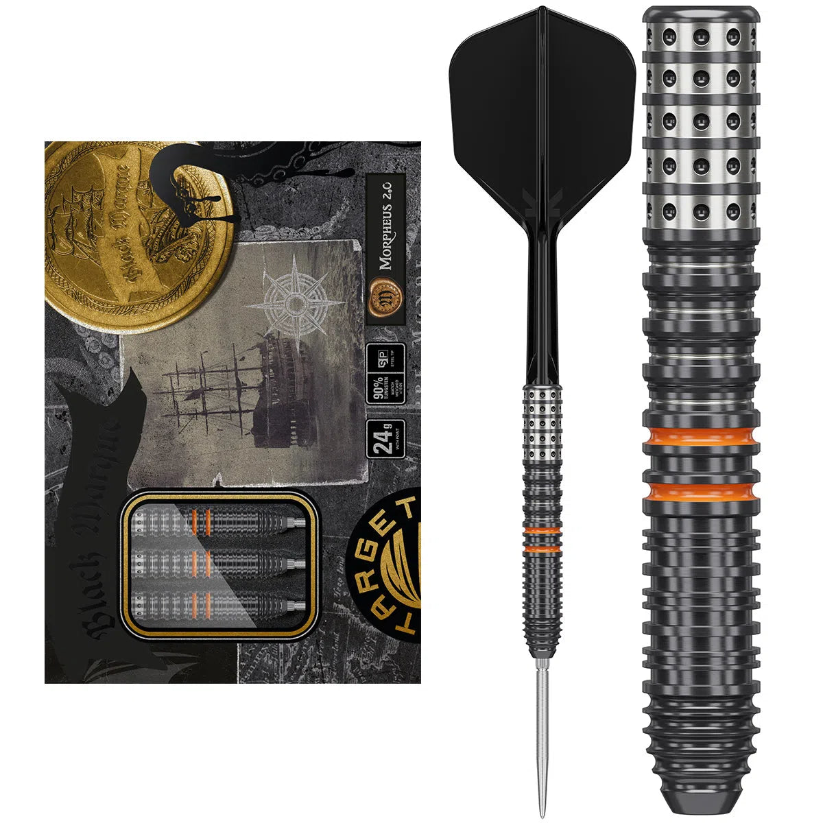 Target Japan Black Marque Morpheus Gen 2 SP 90% Tungsten Steel Tip Darts