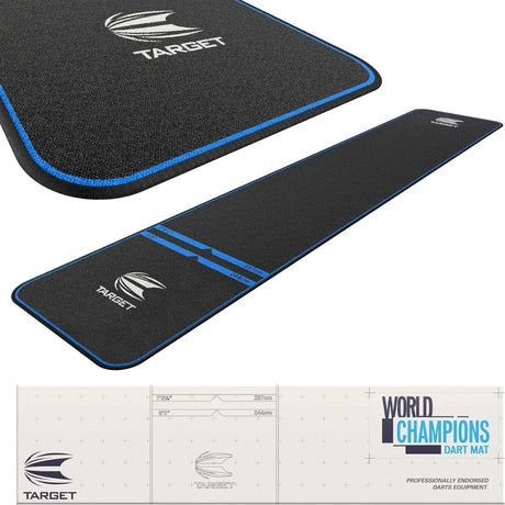 Target Darts World Champion Dart Mat-2-Blue-Premier Darts