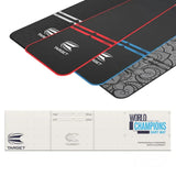 Target Tor Board, World Champion Mat & Tour Surround Bundle-10-Black-Blue-Premier Darts