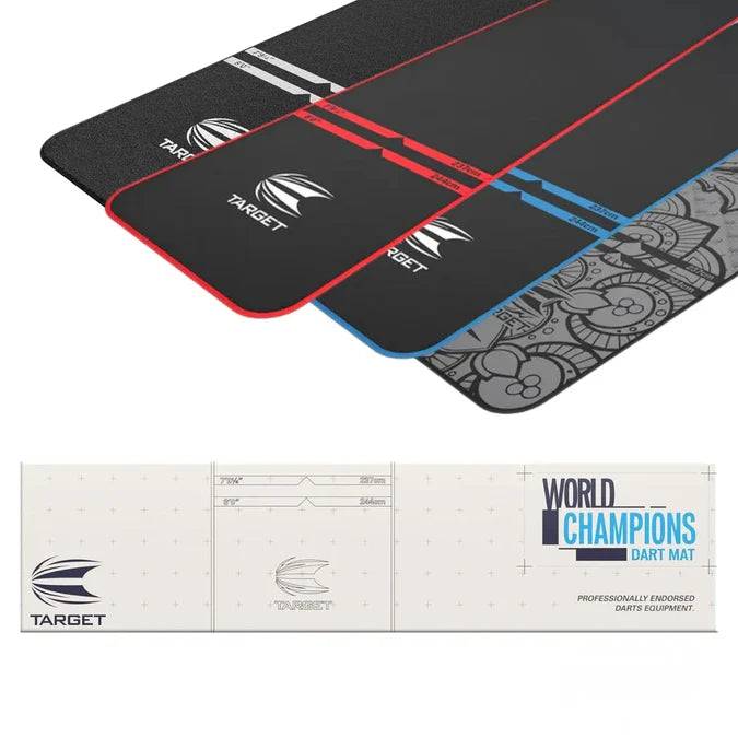 Target Tor Board, Corona Light, World Chamion Mat & Vale Surround Bundle-14-Blue-Premier Darts