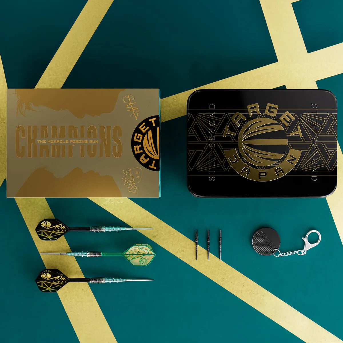 Target Japan The Miracle Rising Sun Limited Edition Champions Set 95% Tungsten Steel Tip Darts-11-23 GRAM-Premier Darts
