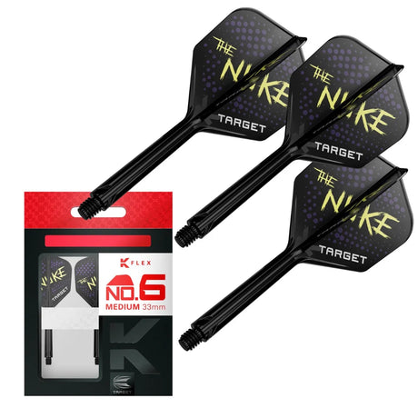 Target Darts Luke 'The Nuke' Littler K-Flex Flight System No6-9-Medium-Premier Darts