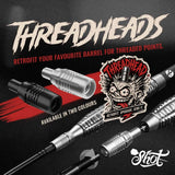 Shot Thread Head Point Adaptor-2-Black-Premier Darts