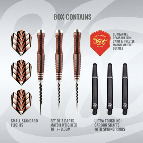 Shot Tribal Weapon 1 90% Tungsten Steel Tip Darts-4-23 GRAM-Premier Darts