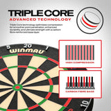 Winmau Blade 6 Triple Core + NPQ Surround + Xtreme Stand Bundle-9-Premier Darts