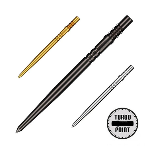 Shot Turbo Steel Tip Points-1-Black-30mm-Premier Darts