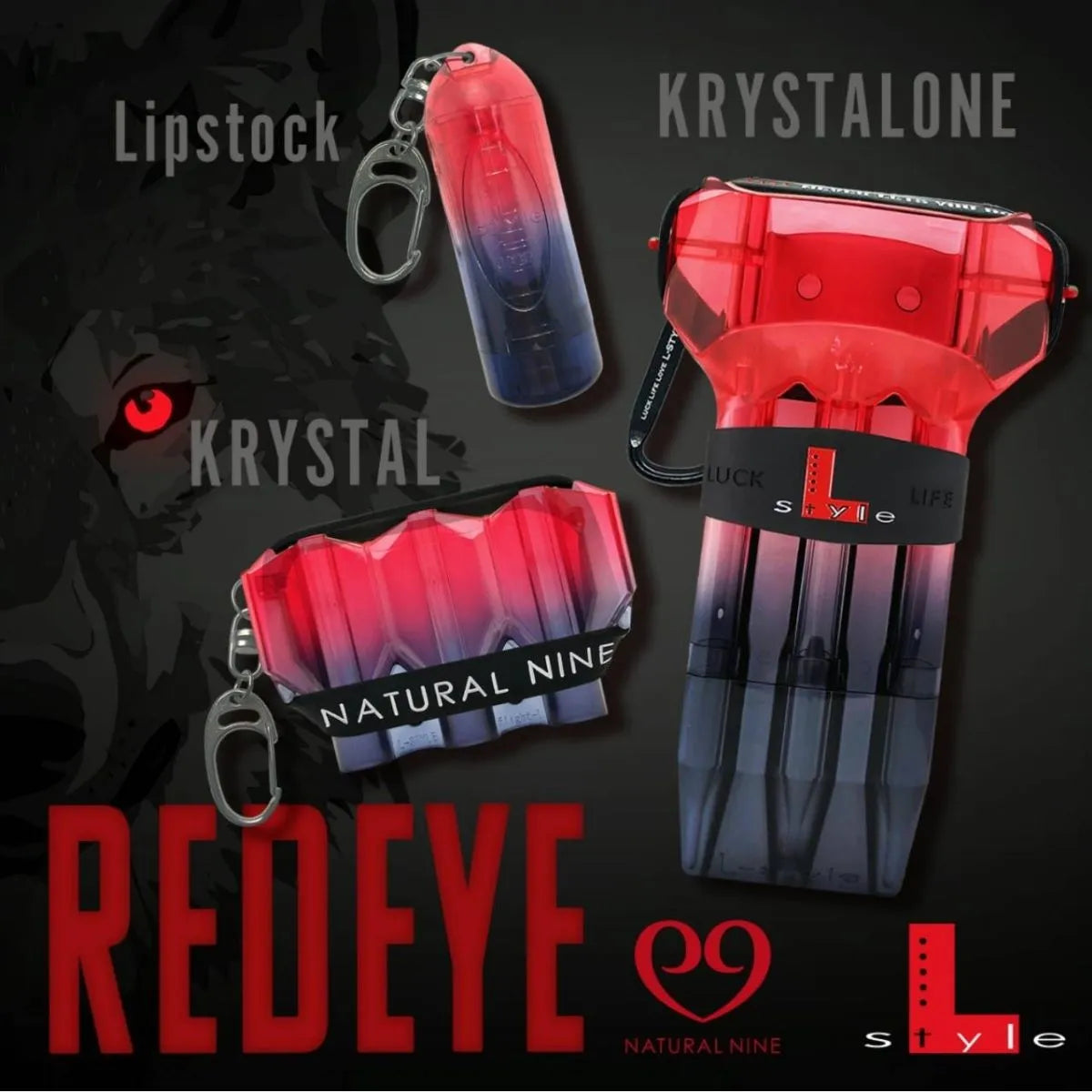 L-Style Darts N9 Krystal One Twin-Colour Red Eye Flight Case-2-Premier Darts