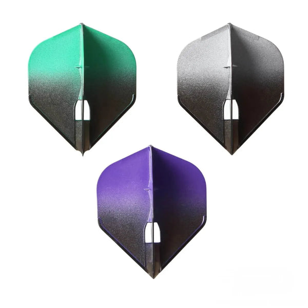 L-Style Two Tone L1 Pro Standard Black Flights-1-Green-Premier Darts