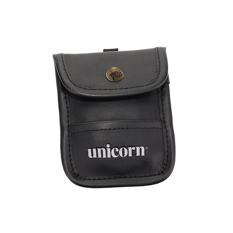 Unicorn Black Leather Pouch