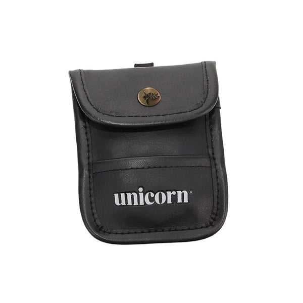Unicorn Black Leather Pouch-1-Premier Darts