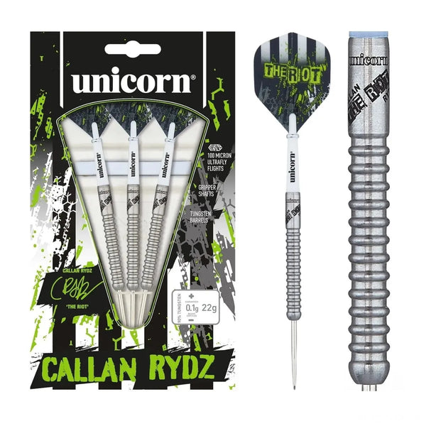 Unicorn Callan Rydz Contender 90% Tungsten Steel Tip Darts-1-22 GRAM-Premier Darts