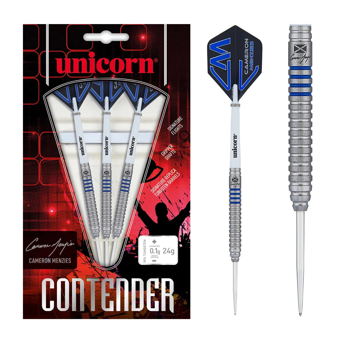 Unicorn Cameron Menzies Phase 2 90% Steel Tip Darts