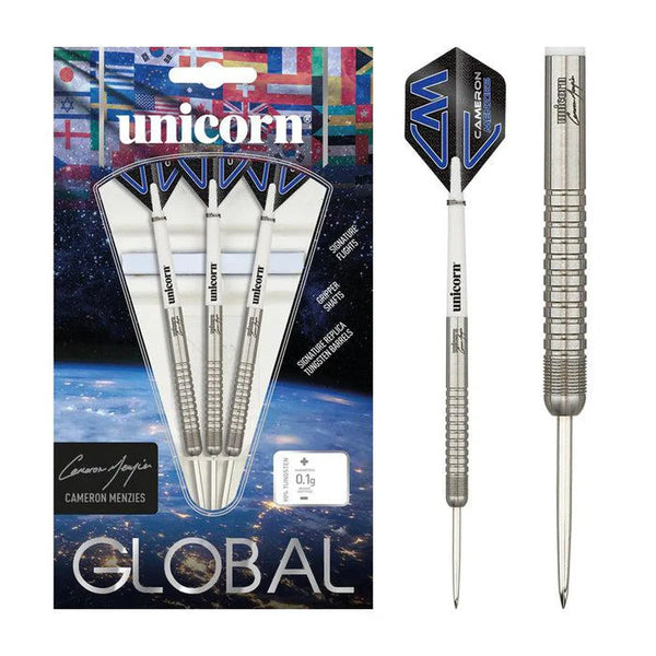 Unicorn Cameron Menzies Global Darts 90% Tungsten Steel Tip Darts-1-24 GRAM-Premier Darts