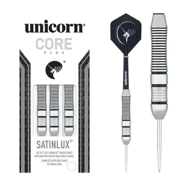 Unicorn Core Plus Win SatinLux Steel Tip Darts-1-22 GRAM-Premier Darts