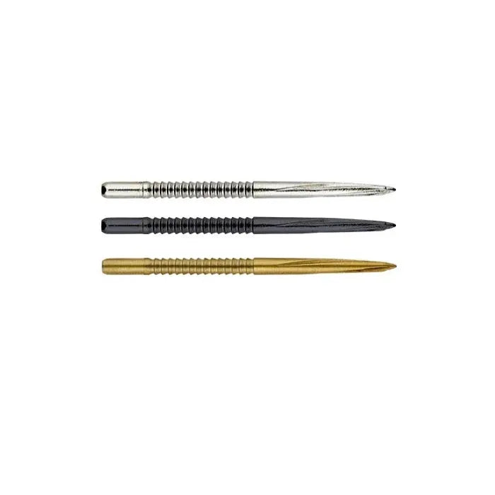 Unicorn Volute vervangende dartpunten met stalen punt | zwarte coating | Shark Fin Engineered Grip | 42 mm lang | 3 per verpakking Unicorn Volute vervangende dartpunten met stalen punt | zwarte coating | Shark Fin Engineered Grip | 42 mm lang | 3 per verpakking