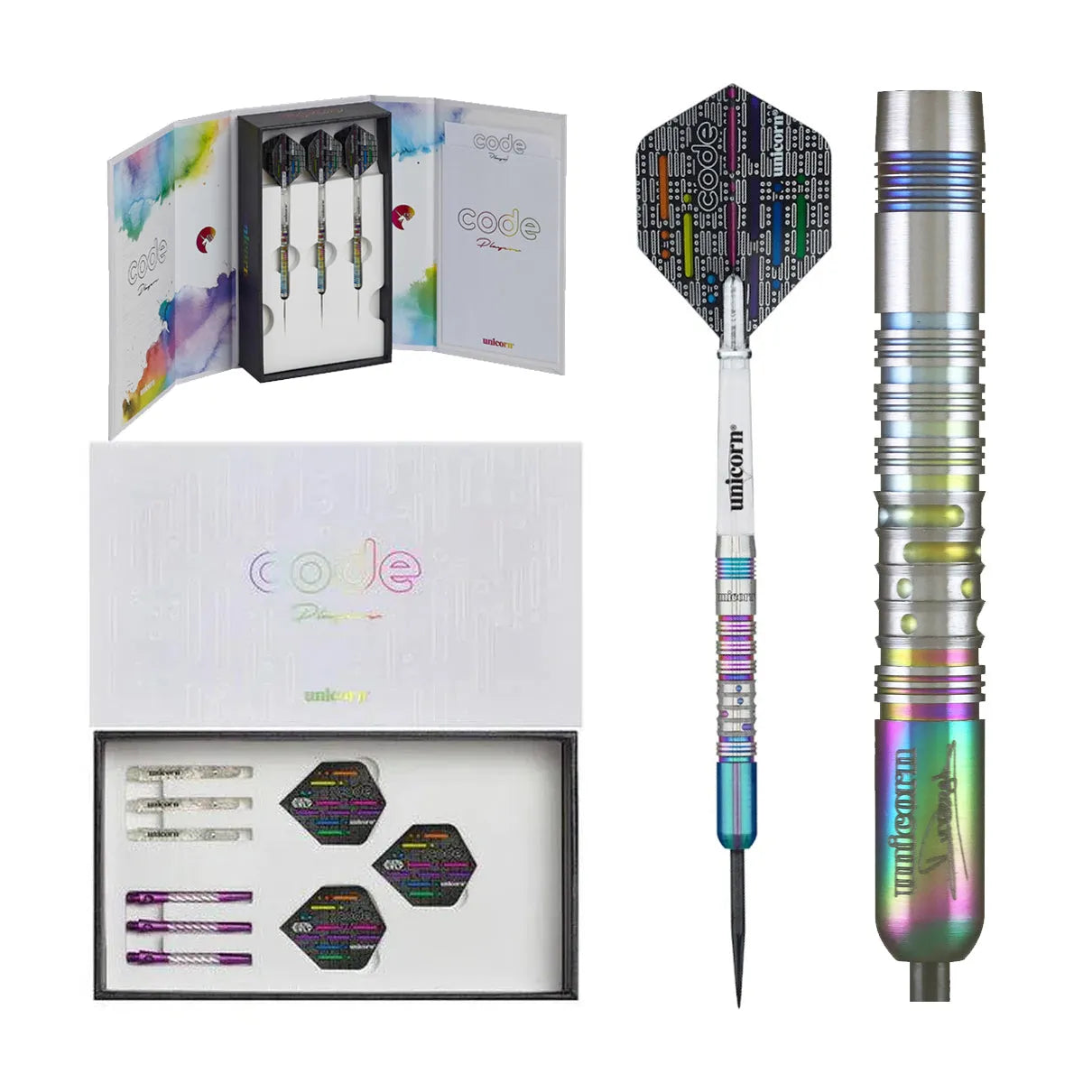 Unicorn Dimitri Van Den Bergh 90% Tungsten Steel Tip Darts