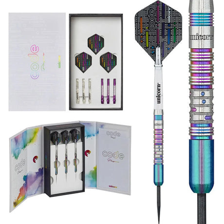 Unicorn Dimitri Van Den Bergh Code 90% Tungsten Steel Tip Darts