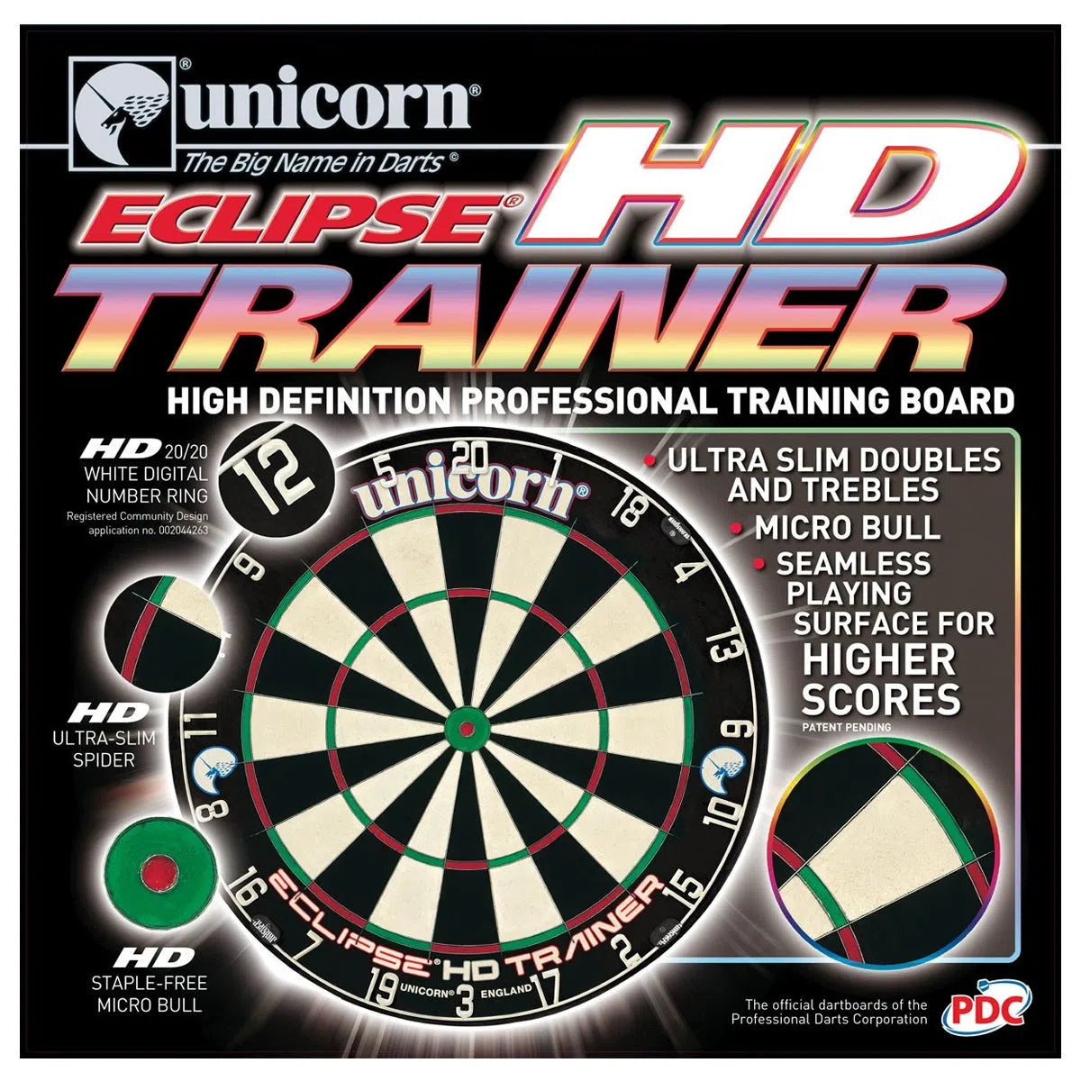 Unicorn Eclipse HD Trainer Dart Board