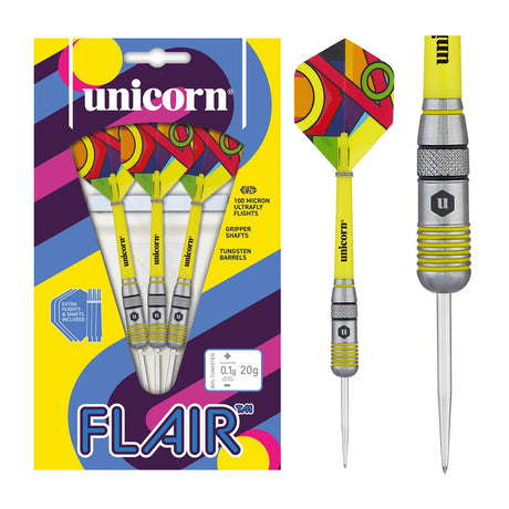 Unicorn Flair 1 80% Tungsten Steel Tip Darts