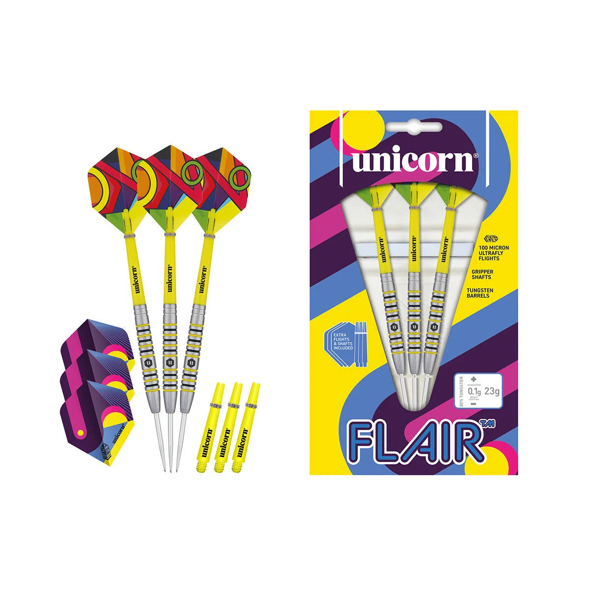 Unicorn Flair 4 80% Tungsten Steel Tip Darts