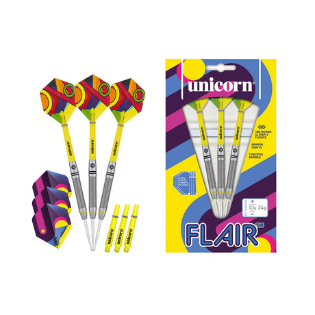 Unicorn Flair 5 80% Tungsten Steel Tip Darts