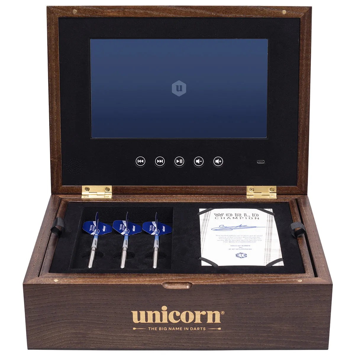 Unicorn Gary Anderson 10 Year Commemoration Limited Edition 90% Tungsten Steel Tip Darts
