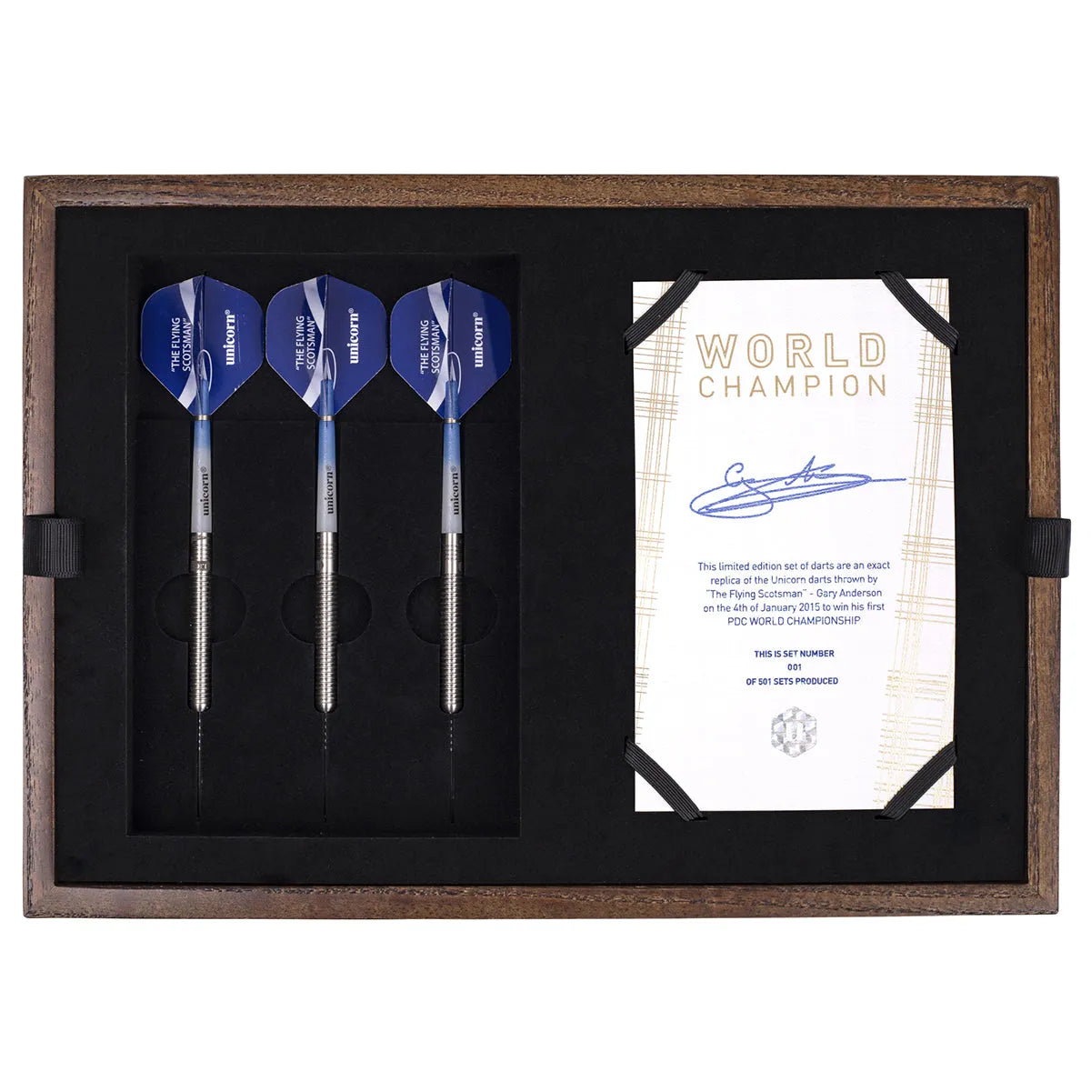 Unicorn Gary Anderson 10 Year Commemoration Limited Edition 90% Tungsten Steel Tip Darts