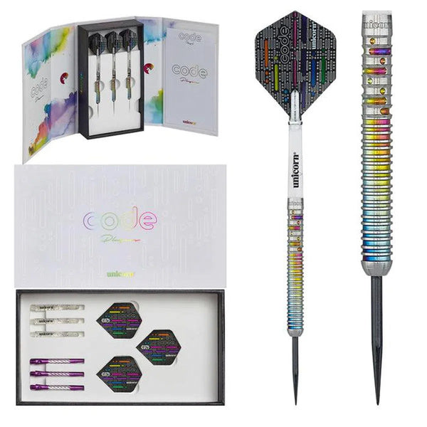 Unicorn Gary Anderson Code 90% Tungsten Steel Tip Darts-1-21 GRAM-Premier Darts