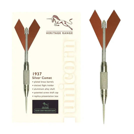 Unicorn Heritage 1937 Silver Comet Brass Darts