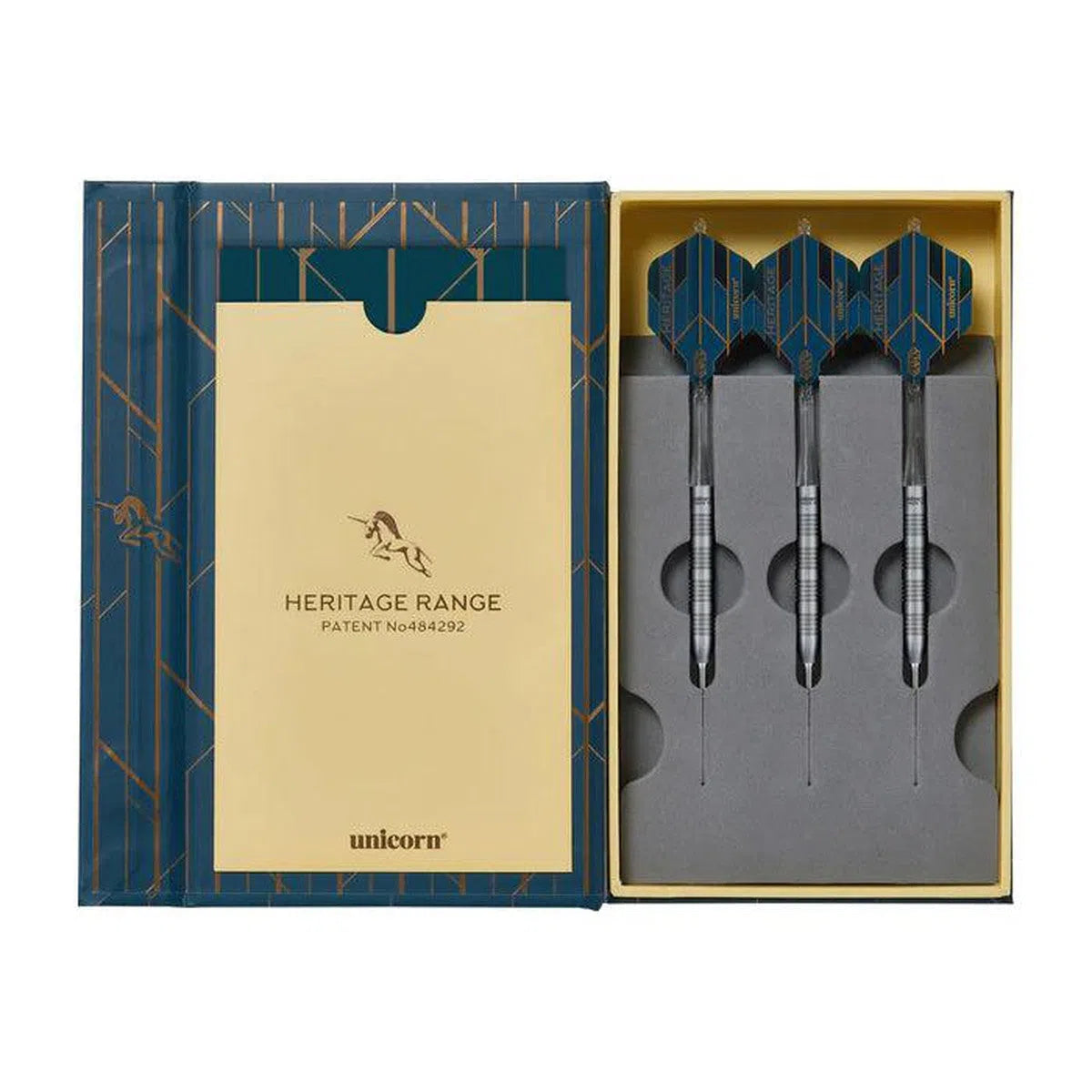 Unicorn Heritage 1976 T90 Multi Ring 90% Tungsten Steel Tip Darts-3-25 GRAM-Premier Darts