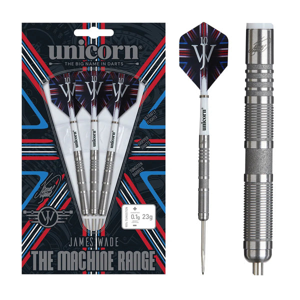 Unicorn James Wade The Machine 4 90% Tungsten Steel Tip Darts-1-21 GRAM-Premier Darts