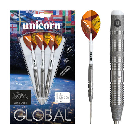 Unicorn Jamie Caven Global 90% Tungsten Steel Tip Darts