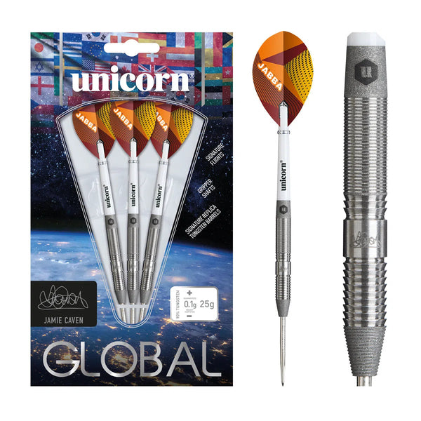 Unicorn Jamie Caven Global 90% Tungsten Steel Tip Darts-1-25 GRAM-Premier Darts