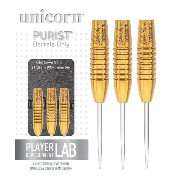 Unicorn John Lowe Purist Phase 1 90% Tungsten Steel Tip Darts-1-21 GRAM-Premier Darts