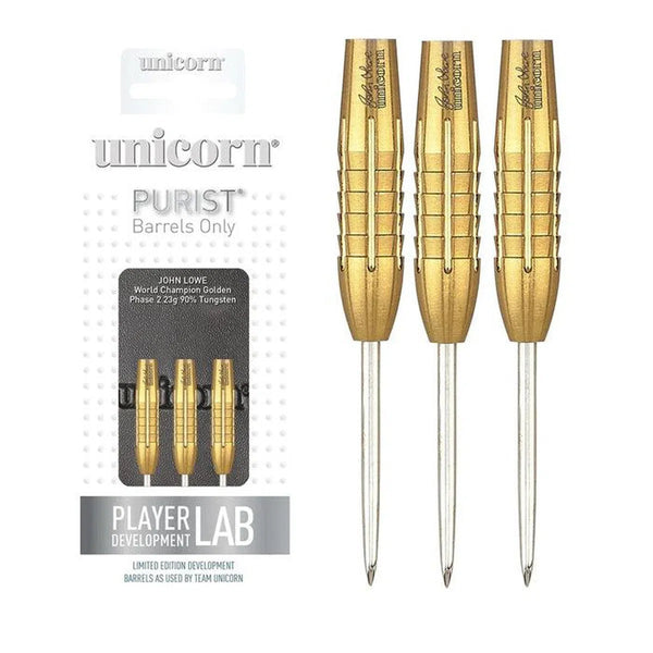 Unicorn John Lowe Purist Phase 2 90% Tungsten Steel Tip Darts-1-21 GRAM-Premier Darts