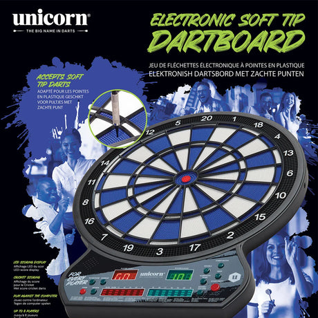 Unicorn LED Electronic Soft Tip Dartboard