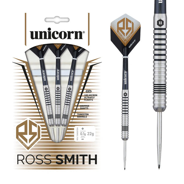 Unicorn Ross Smith Smudger 80% Tungsten Steel Tip Darts-1-22 GRAM-Premier Darts