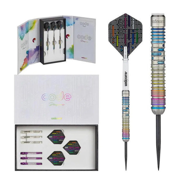 Unicorn Seigo Asada Code 90% Tungsten Steel Tip Darts-1-23 GRAM-Premier Darts