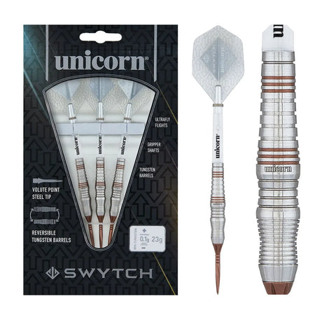Unicorn Swytch Rosso 80% Tungsten Steel Tip Darts