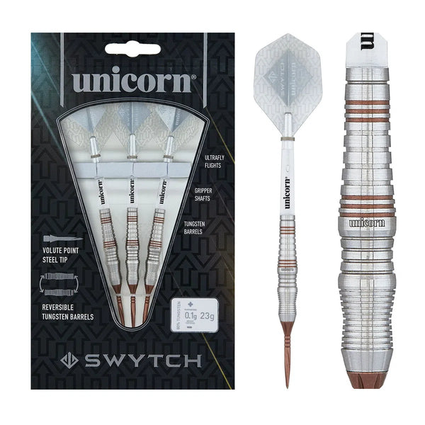 Unicorn Swytch Rosso 80% Tungsten Steel Tip Darts-1-21 GRAM-Premier Darts
