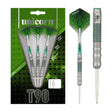 Unicorn T90 Core XL Green Style 1 90% Tungsten Steel Tip Darts