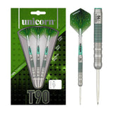 Unicorn T90 Core XL Green Style 1 90% Tungsten Steel Tip Darts