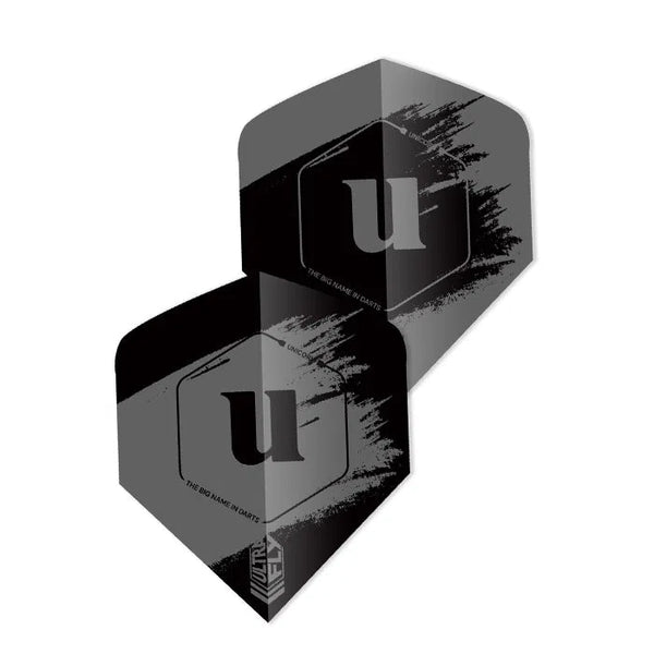 Unicorn Ultrafly Big Wing Team Unicorn Grey Dart Flights-1-Premier Darts