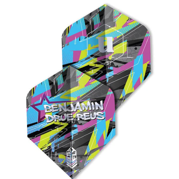 Unicorn Ultrafly Plus Benjamin Drue Reus Dart Flights-1-Premier Darts