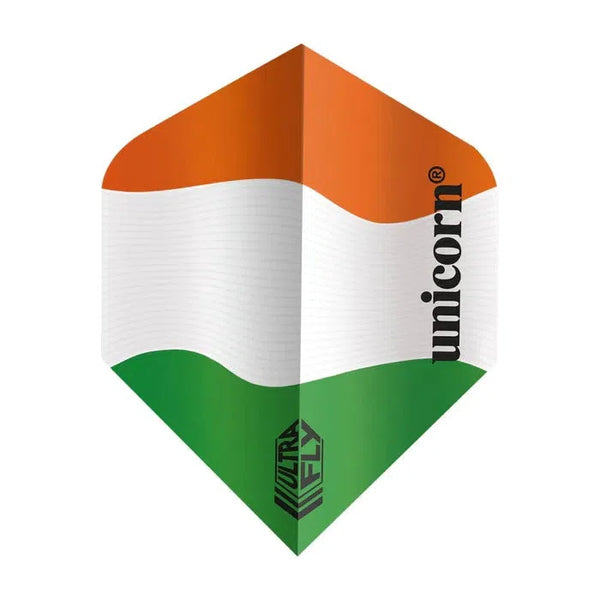 Unicorn Ultrafly Plus Ireland Flag Ripple Dart Flights-1-Premier Darts